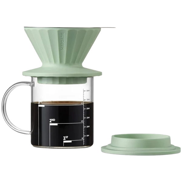 BUYDEEM, Przelewowy zestaw do parzenia model, CD1024, kolor Cozy Greenish