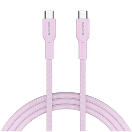 CANYON Kabel OnWire 60CL C-C 60W w oplocie 1m Różowy