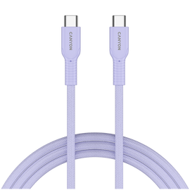 CANYON Kabel OnWire 60CL C-C 60W w oplocie 1m Fioletowy