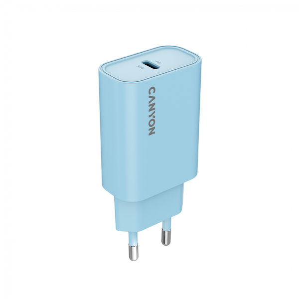 CANYON Ładowarka sieciowa OnCharge 30CL 30W 1xPD EU Niebieska