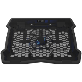 CANYON Podstawka chłodząca NS02 Wentylator 2USB LED Czarna