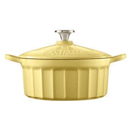 BUYDEEM Emaliowane naczynie żeliwne 2,9L, model CP521, kolor Mellow Yellow