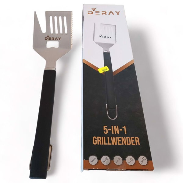 Łopatka do grilla DERAY 5 w 1 stal nierdzewna