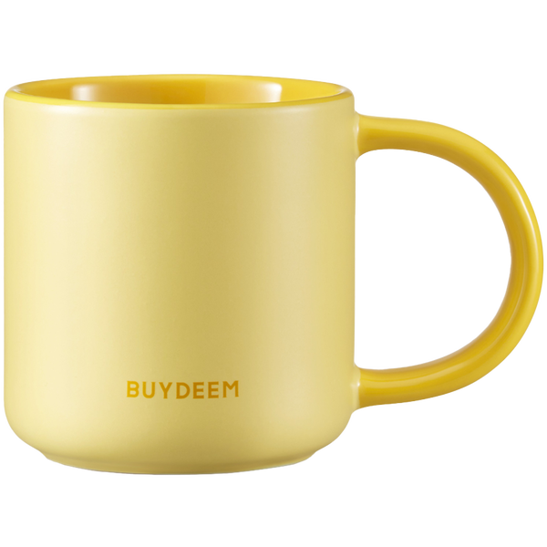 BUYDEEM Kubek ceramiczny 300ml, model CD1018, kolor Mellow Yellow