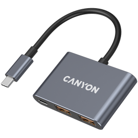 CANYON HUB DS-3 3 w 1 USB-C Ciemnoszary