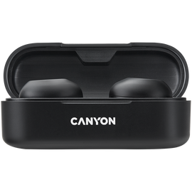 CANYON Słuchawki dokanałowe TWS-1 Czarne
