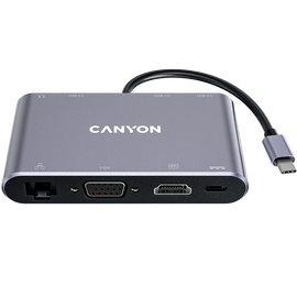 CANYON HUB DS-14 8 w 1 4k USB-C Szary