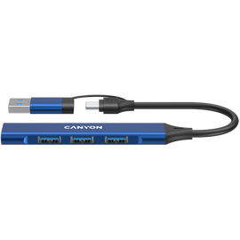 CANYON HUB DS-02 4 w 1 USB-A/C Niebieski