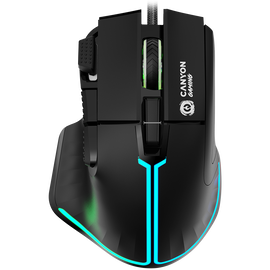CANYON Mysz gamingowa Fortnax GM-636 RGB 9 Przycisków Przewodowa Czarna