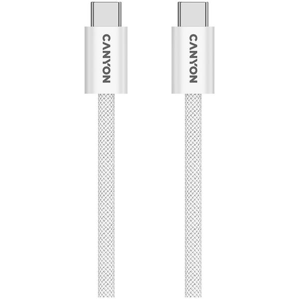 CANYON Kabel OnWire 60MG C-C 60W Magnes w oplocie 1m Biały