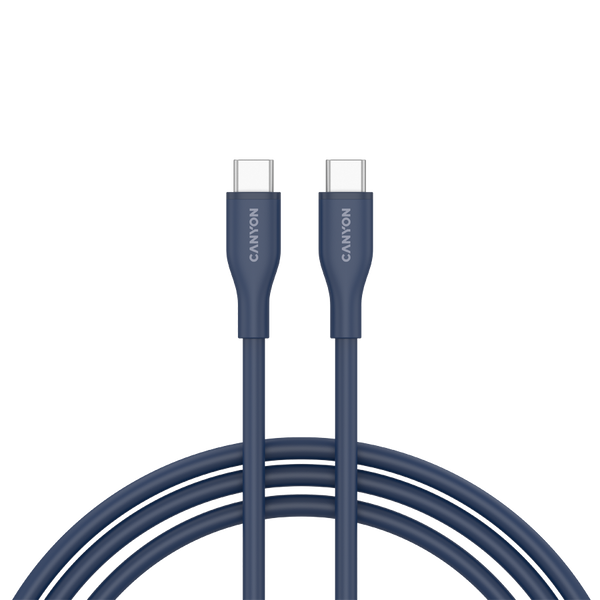 CANYON Kabel CC60SC10 C-C 60W 1m Silikonowy Granatowy