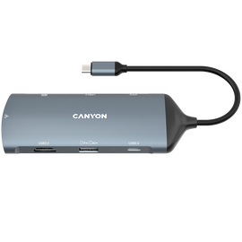 CANYON HUB DS-15 8 w 1 4k USB-C Szary