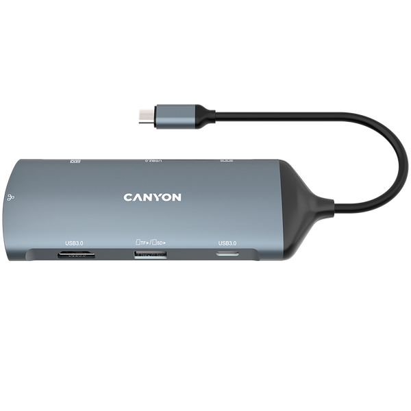 CANYON HUB DS-15 8 w 1 4k USB-C Szary
