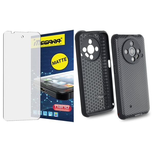 MATOWE Szkło hybrydowe do ULEFONE ARMOR X31 / X31 PRO + ETUI silikonowe TPU
