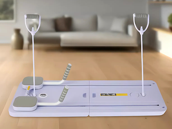 DESKA DO PILATESU ĆWICZEŃ REFORMER PILATES MATA TAŚMY OPOROWE TIMER REFORMER2