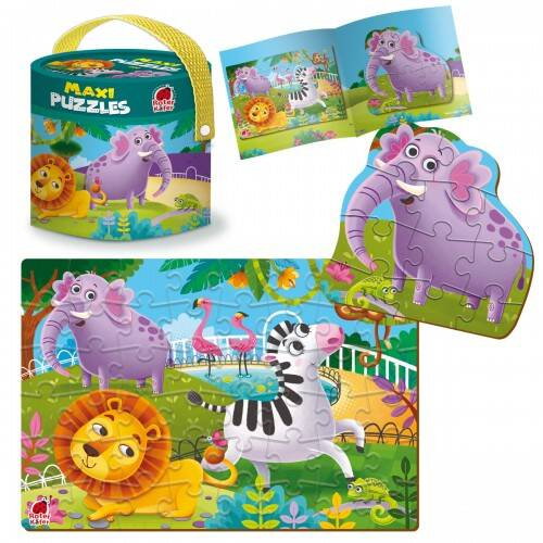 Puzzle edukacyjne Maxi 2W1 ZOO RK1080-02