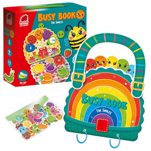 Busy book. Gra edukacyjna z rzepami. Smileys RK1170-04