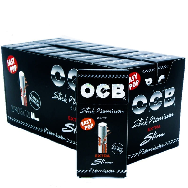 BOX - 20 x Filtry OCB Black Premium Extra Slim 5,7 mm / 120 szt