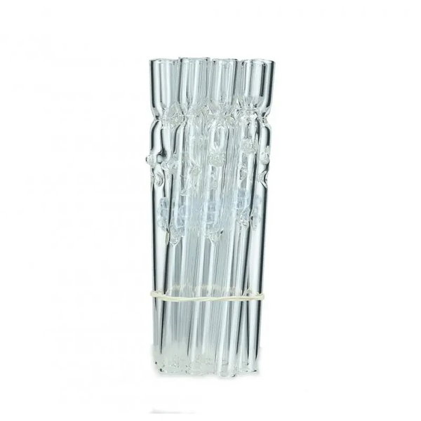 Lufka szklana S2 Clear Spherule Strait 12cm 10szt