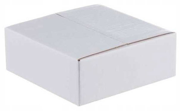 Karton klapowy 450x350x80mm BIAŁY-BRĄZOWY 365g - 20 szt.