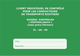 Książka czasu pracy kierowcy PL - DE - FR - 30 szt.