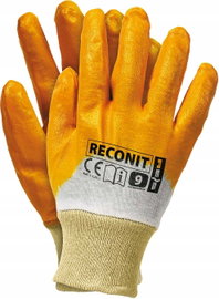 Rękawice robocze / Pomarańczowe / Rozmiar: 9 - L / RECONIT-Y9 - 100 szt.