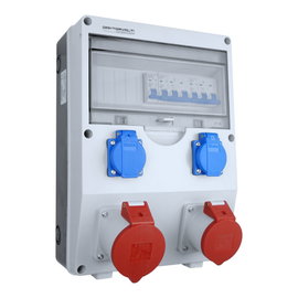 Rozdzielnica budowlana ECO-S 32A 16A 2x230V Schuko gniazda Bals Doktorvolt
