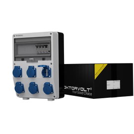 Rozdzielnica budowlana TD-S/FI 6x230V Schuko gniazda Mennekes Doktorvolt