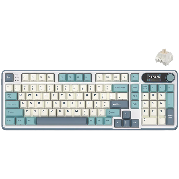 ROYAL KLUDGE RK-S98 Light Cloud Gaming Keyboard Beige switch