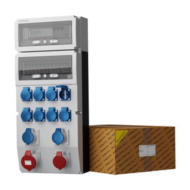 Rozdzielnica budowlana eXT-S/FI 32A 16A kempingowe 2x16A 8x230V + licznik 3