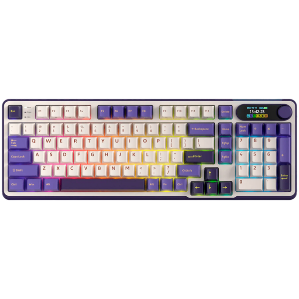 ROYAL KLUDGE RK-S98 Blackberry Mousse Gaming Keyboard Chartreuse switch