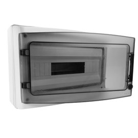 Rozdzielnica natynkowa HIGHT IP65 18 modułowa transparentne drzwi 940.18 M-L