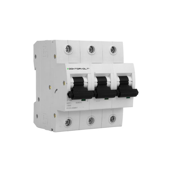 Wyłącznik nadprądowy MCB 10kA 3P 100A C100A Doktorvolt DV-5466