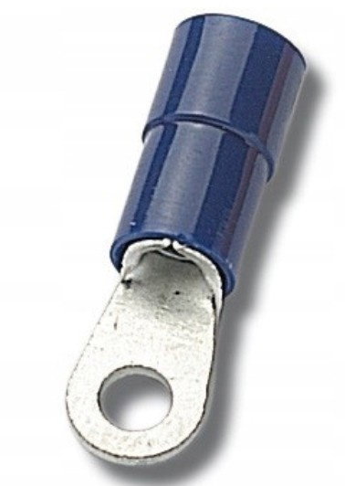 100 sztuk Końcówki izolowane oczkowe 2,5 mm M8 9376
