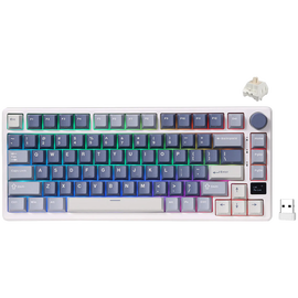 ROYAL KLUDGE RK-M75 Ocean Blue Gaming Keyboard Beige switch