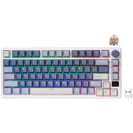ROYAL KLUDGE RK-M75 Ocean Blue Gaming Keyboard Cream switch