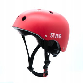 Kask rowerowy Siver Czerwony - rozmiar L