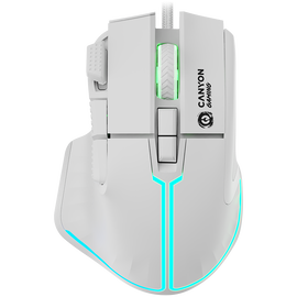 CANYON Mysz gamingowa Fortnax GM-636 RGB 9 Przycisków Przewodowa Biała