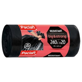 Worki na śmieci 240L czarne 20szt Big Strong Paclan