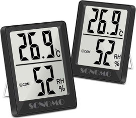 Cyfrowy Termometr higrometr LCD Stacja pogody 2szt