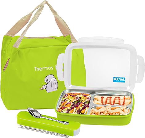Lunchbox Pojemnik sztućce torba termiczna 1L ziel.