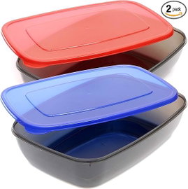 Lunchbox na żywność z pokrywką próżniową 5L 2szt