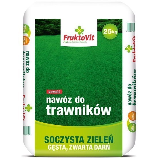 Nawóz Do Trawy Mineralny Granulat 25kg Plus Fruktovit