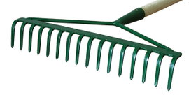 Grabie Uniwersalne 41cm 16 Zębne Metalowe Płaskie Wzmocnione z Trzonkiem