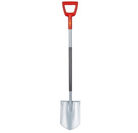 Szpadel Ostry 19cm x 29cm Ze Stali Borowej z Trzonkiem 90cm i Uchwytem ASP-D