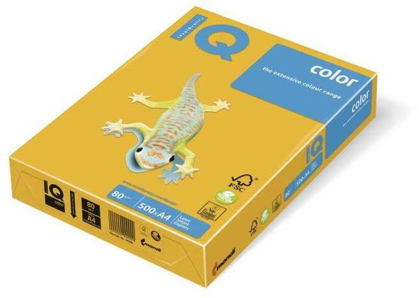 PAPIER KSERO A4 IQ PREMIUM 80G (500) C.ŻÓŁTY