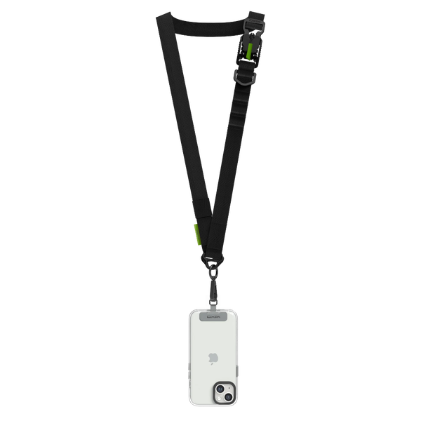 YAXO Smycz multifunkcyjna do telefonu Crossbody Sport Lanyard Dusty Black