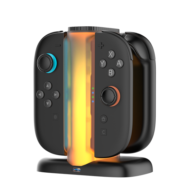 YAXO Ładowarka do Joy-Con QUAD CHARGE DOCK do NS2 Techno Black