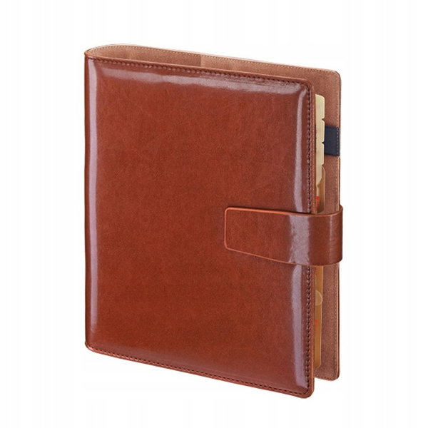 Kalendarz Książkowy organizer Segregator Cambridge 08 17,5 x 23,5 cm ciemny brąz
