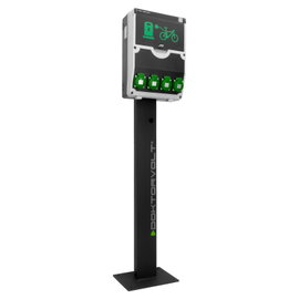 Stacja ładowania rowerów elektrycznych na stojaku 12 modułowa Ładowarka rowerowa